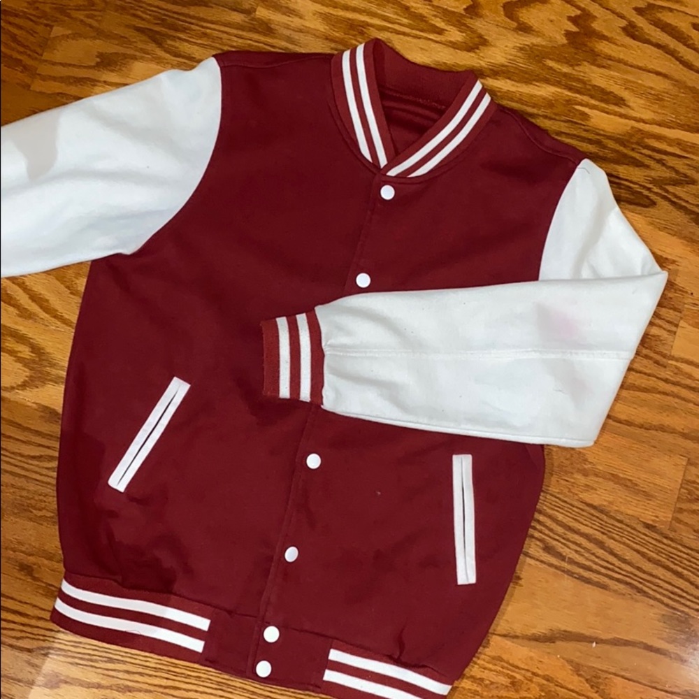 Burgundy Premium Varsity Letterman Jacket